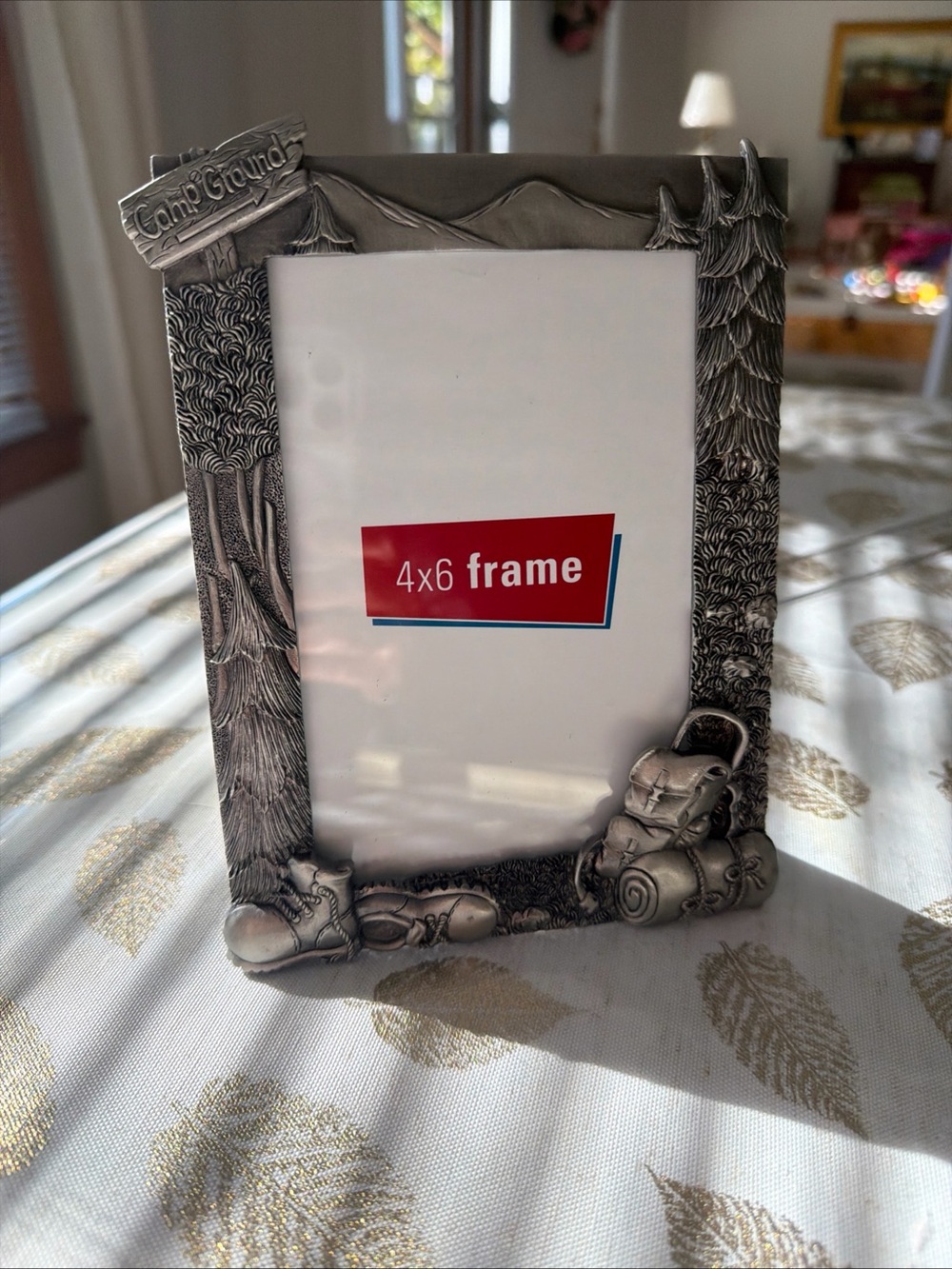 Kohl's Silver Outdoor Camping 4x6 Photo Frame Pewter